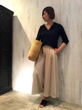 「MUUN（ムーニュ）のアイテム」を使った、tammmさん（レディース・169cm）の春コーディネート