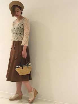 「MUUN（ムーニュ）のアイテム」を使った、tammmさん（レディース・169cm）の春コーディネート