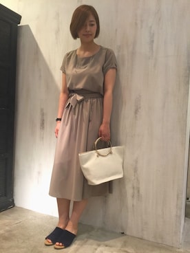 「BONTRE（ボントレ）のアイテム」を使った、tammmさん（レディース・169cm）の春コーディネート