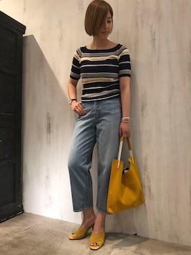 「Moname（モナーム）のアイテム」を使った、tammmさん（レディース・169cm）の春コーディネート