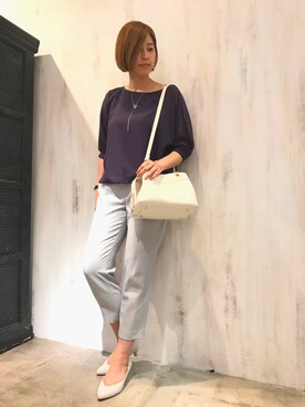 「バルーンスリーブ」｜tammmさん（レディース・169cm）の夏コーディネート