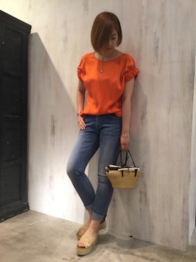 「MUUN（ムーニュ）のアイテム」を使った、tammmさん（レディース・169cm）の夏コーディネート