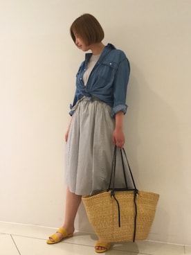 「MUUN（ムーニュ）のアイテム」を使った、tammmさん（レディース・169cm）の夏コーディネート
