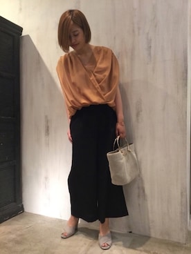 「Sono（ソーノ）のアイテム」を使った、tammmさん（レディース・169cm）の夏コーディネート