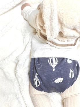 「うさ耳」｜「アイテム（その他）」を使った、kuruさん（キッズ・70cm）の冬コーディネート