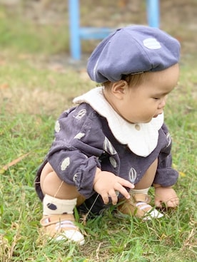 kuruさん（キッズ・70cm）の秋コーディネート