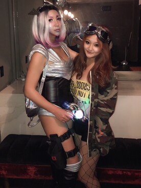 「halloween」｜「アイテム（ジャケット/アウター）」を使った、AliceMeowさん（レディース・150cm）の秋コーディネート