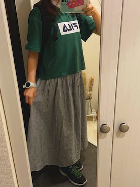 「PRO TREK(プロトレック)のアイテム」を使った、ひ こさん(レディース・153cm)の夏コーディネート