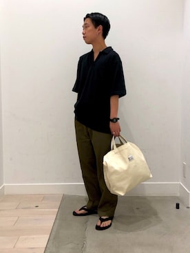 「TIMEX（タイメックス）のアイテム（腕時計）」を使った、くぼさん（メンズ・170cm）の春コーディネート