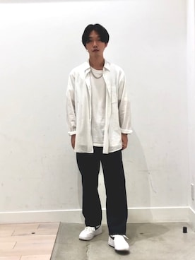 「Graphpaper（グラフペーパー）のアイテム」を使った、くぼさん（メンズ・170cm）の夏コーディネート