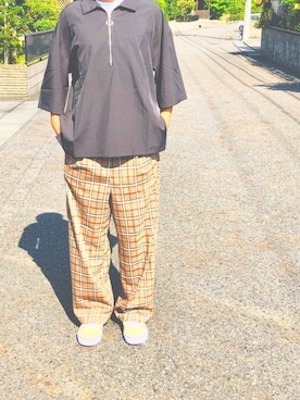 「Instagramもよかったらよろしくお願いします🙇」｜Humaさん（メンズ・174cm）の夏コーディネート