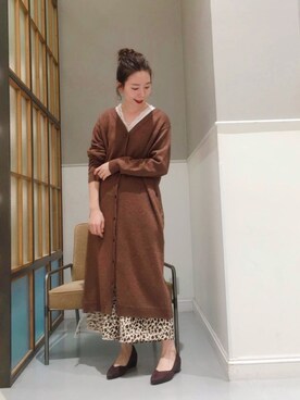 「スカーチョ」｜「アイテム（ワンピース/ドレス）」を使った、mizkさん（レディース・162cm）の秋コーディネート