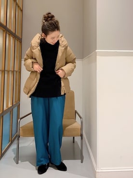「ナカワタジャケット」｜mizkさん（レディース・162cm）の冬コーディネート