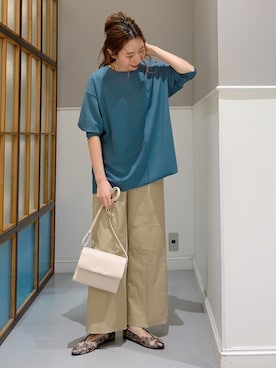 「レプシィム(LEPSIM)」｜「アイテム（チノパンツ）」を使った、mizkさん（レディース・162cm）の春コーディネート