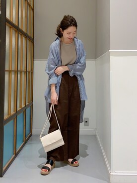 「レプシィム(LEPSIM)」｜「アイテム（チノパンツ）」を使った、mizkさん（レディース・162cm）の夏コーディネート