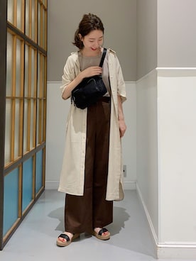 「レプシィム(LEPSIM)」｜「アイテム（チノパンツ）」を使った、mizkさん（レディース・162cm）の夏コーディネート