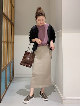「レプシィム(LEPSIM)」｜「アイテム（ブルゾン）」を使った、mizkさん（レディース・162cm）の秋コーディネート