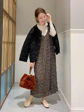 「レプシィム(LEPSIM)」｜「アイテム（その他アウター）」を使った、mizkさん（レディース・162cm）の冬コーディネート
