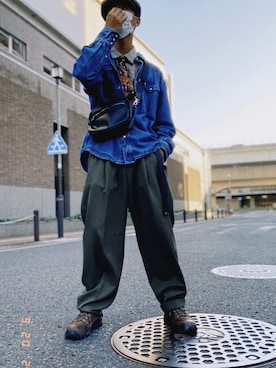 shimdさん（メンズ・173cm）の秋コーディネート