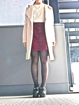 chanmeiさん（レディース・153cm）の冬コーディネート