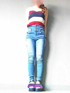 chanmeiさん（レディース・153cm）の夏コーディネート