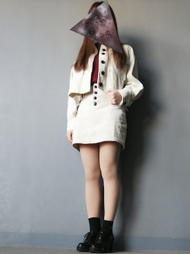 「REDYAZEL（レディアゼル）のアイテム（セットアップ）」を使った、chanmeiさん（レディース・153cm）の秋コーディネート