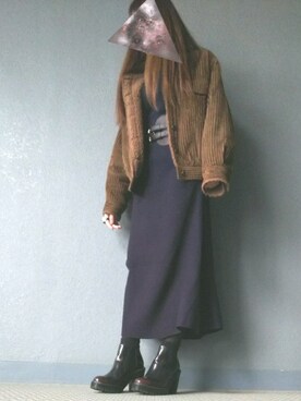 「REDYAZEL（レディアゼル）のアイテム（その他アウター）」を使った、chanmeiさん（レディース・153cm）の冬コーディネート