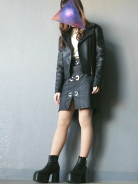 chanmeiさん（レディース・153cm）の冬コーディネート