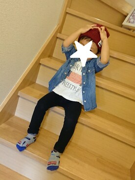 maa×kii×chiiさん（キッズ・90cm）の秋コーディネート