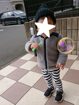 maa×kii×chiiさん（キッズ・90cm）の冬コーディネート