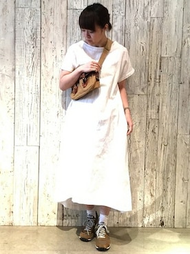 「JOURNAL STANDARD LUXE（ジャーナルスタンダード　ラックス）のアイテム（ワンピース/ドレス）」を使った、K.Sさん（レディース・155cm）の春コーディネート