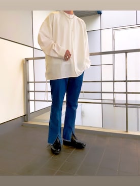 「instagramフォローお願いします」｜「アイテム（デニムパンツ）」を使った、タイキ「相互」さん（メンズ・173cm）の春コーディネート