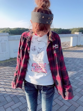 「SKULL WORKS（スカルワークス）のアイテム」を使った、がゆさん（レディース・153cm）の秋コーディネート