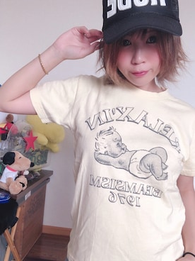 「RUDE GALLERY（ルードギャラリー）のアイテム」を使った、がゆさん（レディース・153cm）の夏コーディネート