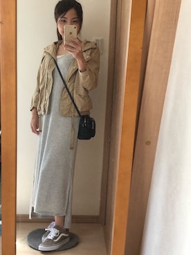 「スローブイエナ」｜「アイテム（ブルゾン）」を使った、ゆきんこさん（レディース・154cm）の秋コーディネート