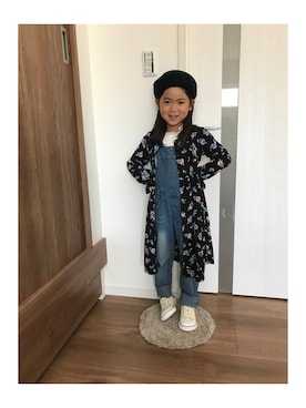 「5歳」｜「アイテム（シャツワンピース）」を使った、yuna★soraさん（キッズ・110cm）の秋コーディネート