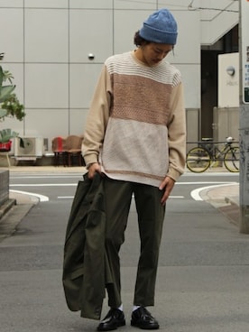「アイテム（テーラードジャケット）」を使った、YUKIさん（メンズ・176cm）の秋コーディネート