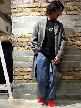 「Journal Standard TRISECT（トライセクト）のアイテム（その他アウター）」を使った、YUKIさん（メンズ・176cm）の冬コーディネート
