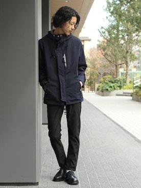 「2018ss」｜「アイテム（マウンテンパーカー）」を使った、YUKIさん（メンズ・176cm）の冬コーディネート