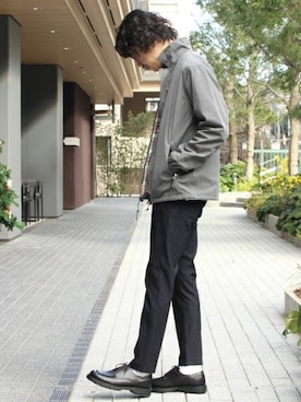 「2018ss」｜「アイテム（ブルゾン）」を使った、YUKIさん（メンズ・176cm）の冬コーディネート