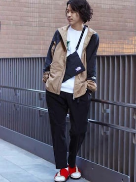 「JOURNAL STANDARD（ジャーナルスタンダード）のアイテム（スウェット）」を使った、YUKIさん（メンズ・176cm）の冬コーディネート