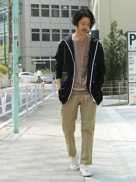 「orcival」｜「アイテム（その他アウター）」を使った、YUKIさん（メンズ・176cm）の春コーディネート