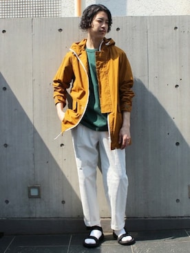 「orcival」｜「アイテム（その他アウター）」を使った、YUKIさん（メンズ・176cm）の春コーディネート