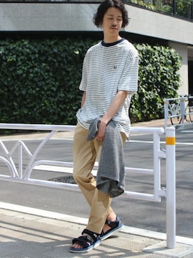 「suicoke（スイコック）のアイテム」を使った、YUKIさん（メンズ・176cm）の夏コーディネート