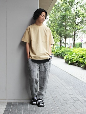 「suicoke（スイコック）のアイテム」を使った、YUKIさん（メンズ・176cm）の春コーディネート