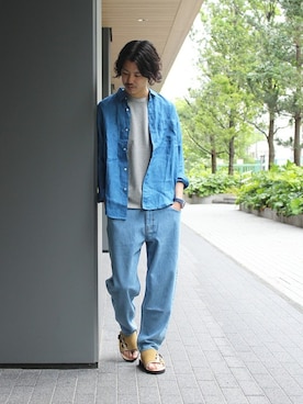 「linen」｜YUKIさん（メンズ・176cm）の夏コーディネート