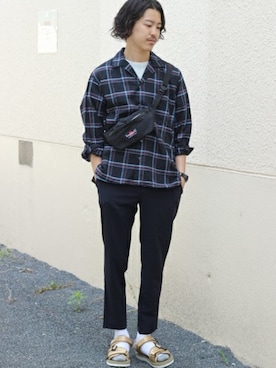 「BAGJACK（バッグジャック）のアイテム」を使った、YUKIさん（メンズ・176cm）の夏コーディネート
