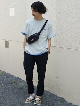「BAGJACK（バッグジャック）のアイテム」を使った、YUKIさん（メンズ・176cm）の夏コーディネート