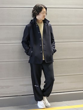 「Champion（チャンピオン）のアイテム（その他パンツ）」を使った、YUKIさん（メンズ・176cm）の秋コーディネート