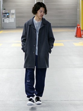 「Champion（チャンピオン）のアイテム（その他パンツ）」を使った、YUKIさん（メンズ・176cm）の秋コーディネート